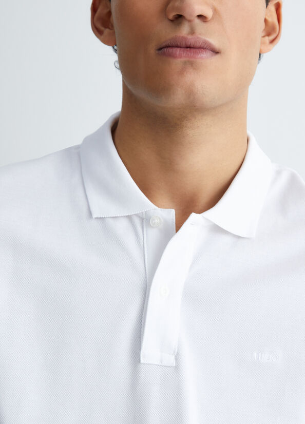 White Men's Liu Jo White Polo Shirts | HMU-732168