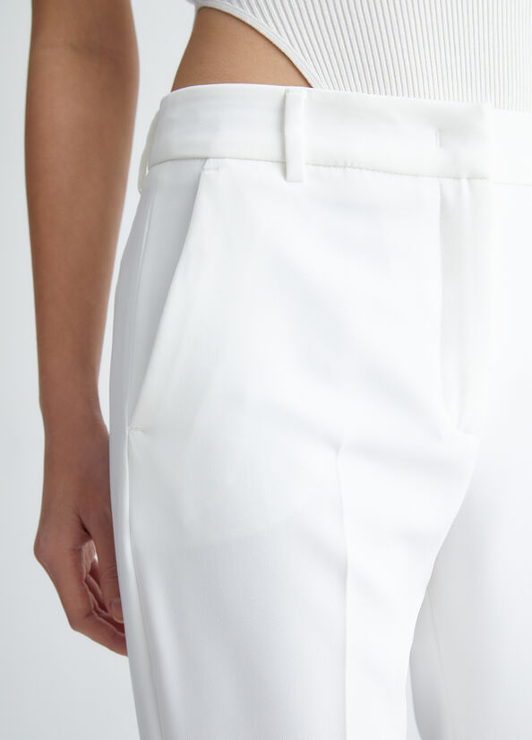 White Women's Liu Jo Cigarette Pants | XMK-746528