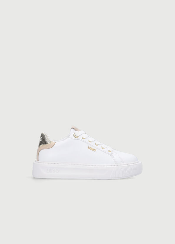 White Women's Liu Jo Platform Sneakers | MPS-783926