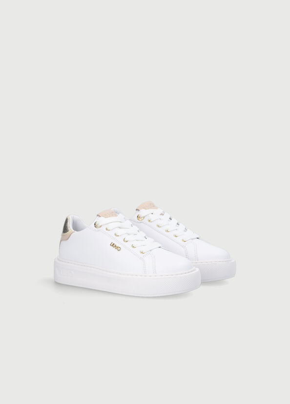 White Women's Liu Jo Platform Sneakers | MPS-783926