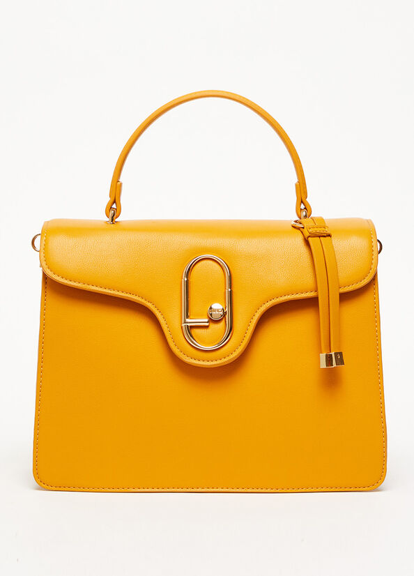 Yellow Women's Liu Jo Eco-Friendly With Charm Handbag | DVU-783509