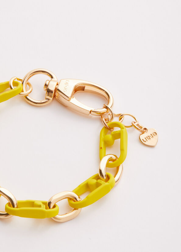 Yellow Women's Liu Jo Monogram Bracelet Jewelry | LAH-437592