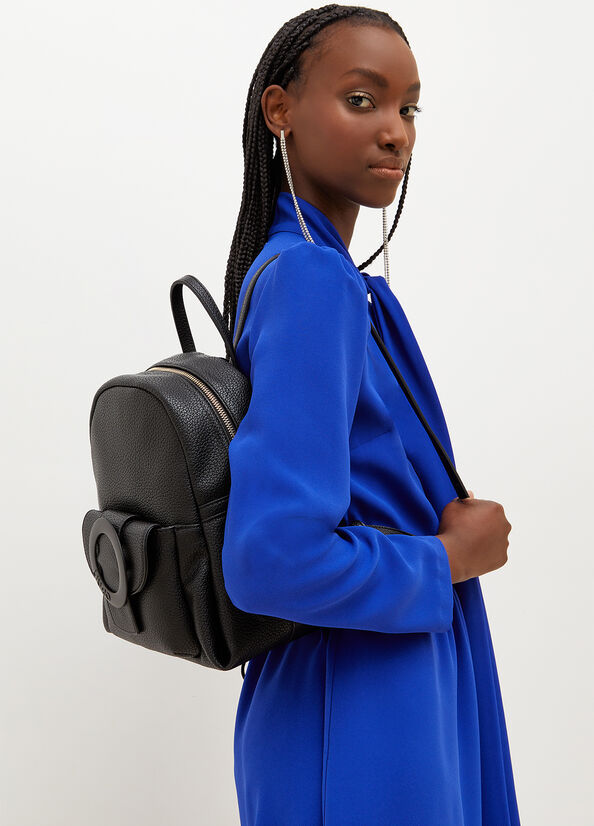 Black Women's Liu Jo Eco-Friendly Backpacks | JFN-329467