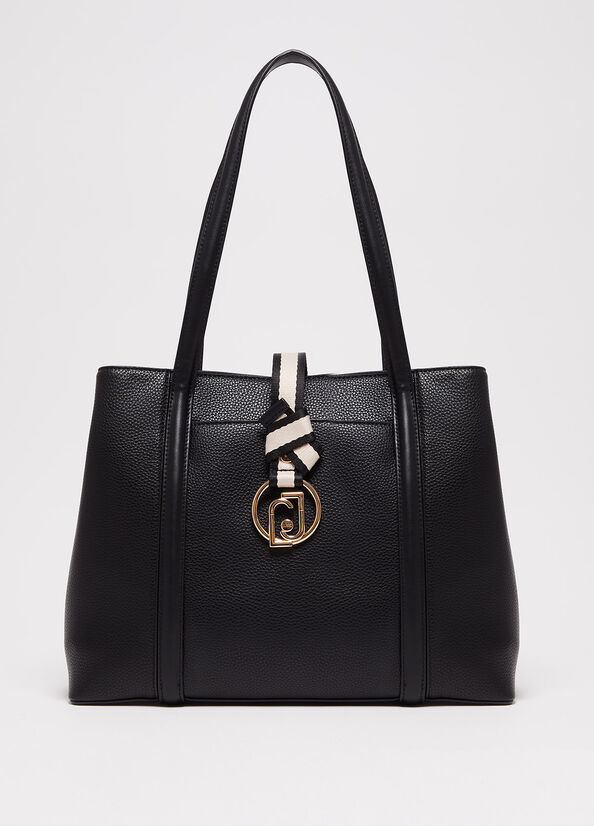 Black Women's Liu Jo Eco-Friendly Shoulder Bags | YCP-842769