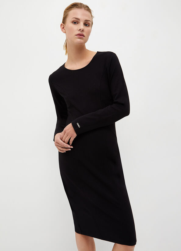 Black Women's Liu Jo Jersey Dress | HGD-460152