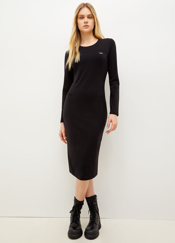 Black Women's Liu Jo Jersey Dress | OMH-416357