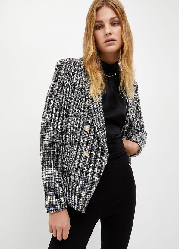 Black Women's Liu Jo Mat Blazer Jackets | REH-671259