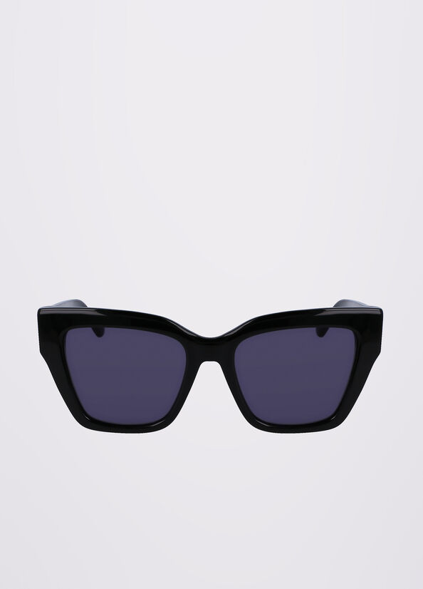 Black Women's Liu Jo Rectangular Sunglasses | TDG-069815