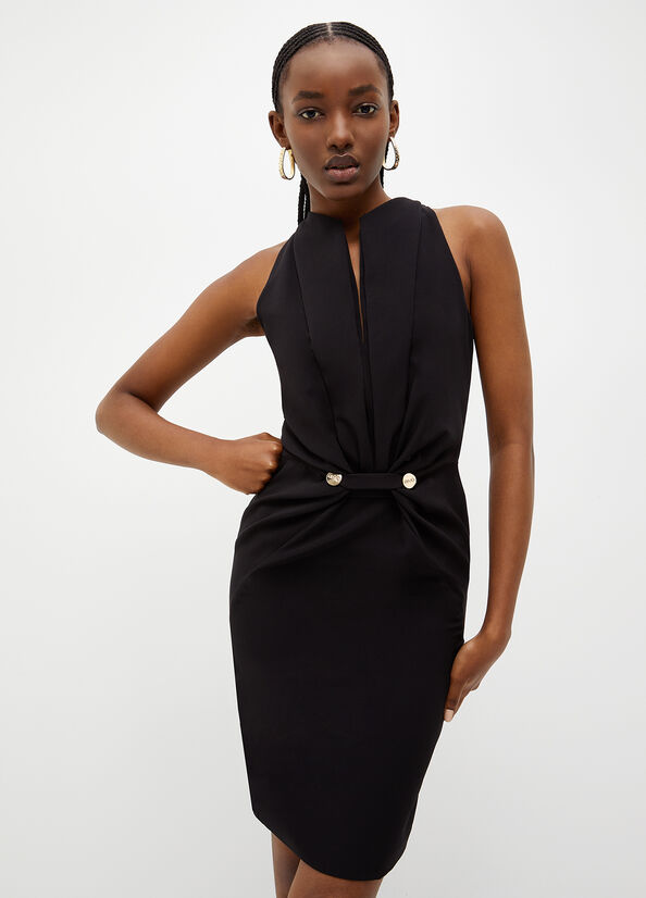 Black Women's Liu Jo Stretch Sheath Dress | AIB-450231