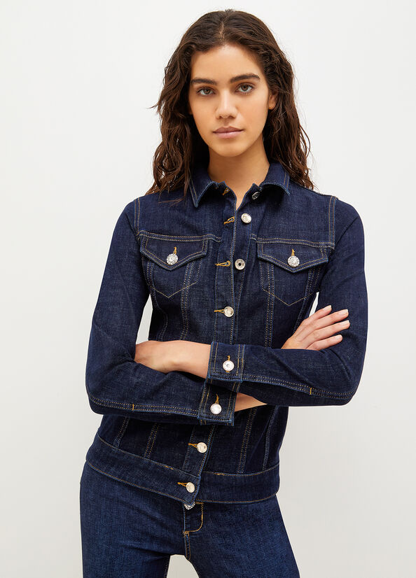 Blue Women's Liu Jo Denim Jackets | AYI-548701