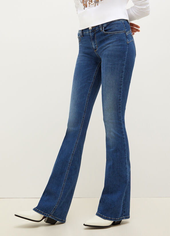 Blue Women's Liu Jo Eco-Friendly Straight-Fit Jeans | JEP-012487