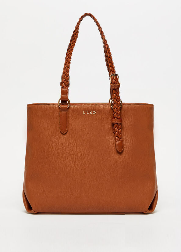 Brown Women's Liu Jo Eco-Friendly Shopper Bag | MHZ-239876