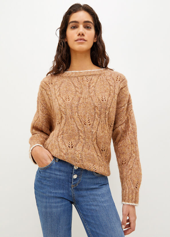 Brown Women's Liu Jo Wool And Alpaca Sweaters | TES-204751