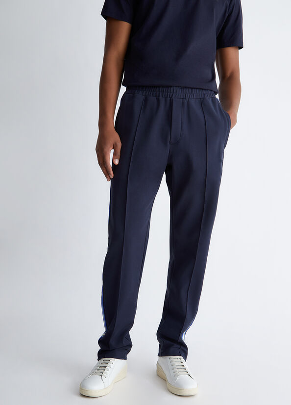 Dark Blue Men's Liu Jo Tracksuit Bottoms Pants | VKH-671902