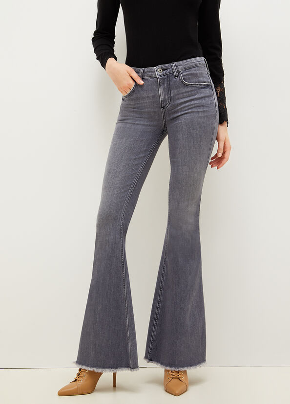 Grey Women's Liu Jo Eco-Friendly Straight-Fit Jeans | KLU-267918