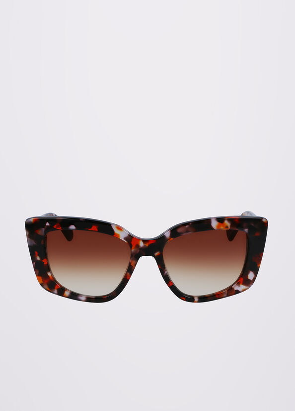 Orange Women's Liu Jo Rectangular Sunglasses | UFK-140568