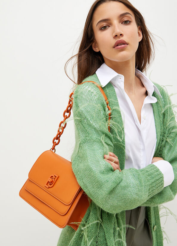 Orange Women's Liu Jo With Logo Handbag | DWS-741268