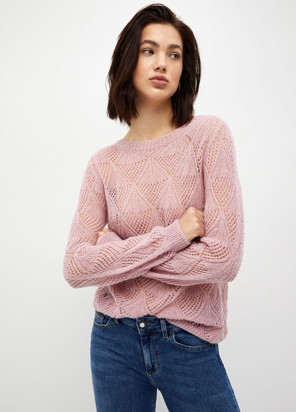 Pink Women's Liu Jo Alpaca Blend Sweaters | TNF-716802