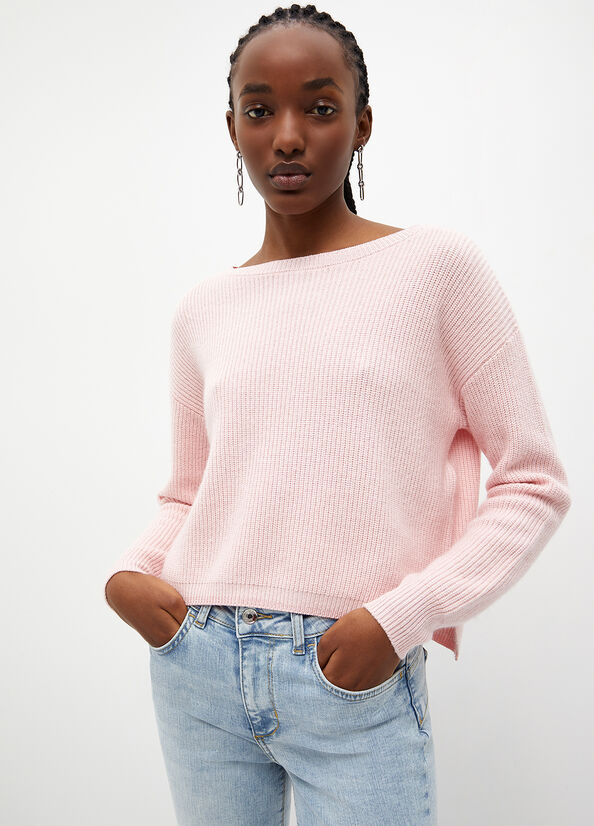 Pink Women's Liu Jo Eco-Friendly Sweaters | XTM-539687