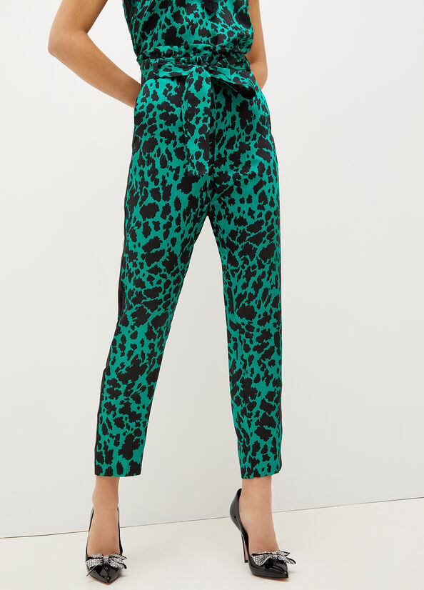 Turquoise Green Women's Liu Jo Eco-Friendly Pants | FXR-640895