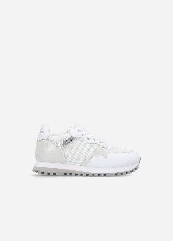 White Women's Liu Jo Brighty Mesh Sneakers | AIV-297813