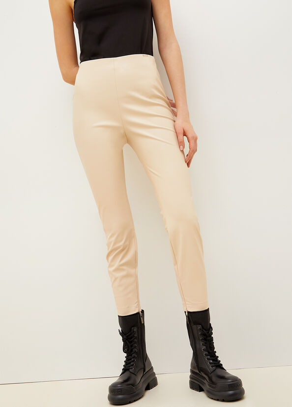 White Women's Liu Jo Fabric Pants | OIL-860924